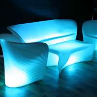 Illumied LED Sofa Home Party Event Nightclub Outdoor Furniture sofa set