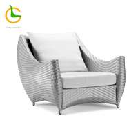 Hotel project comfortable living room french style luxury single sofa (accept customized)