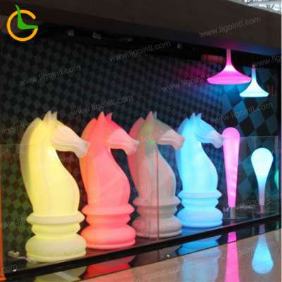 Outdoor waterproof foshan hotel garden decorative illumination giant chess set(accept customized)