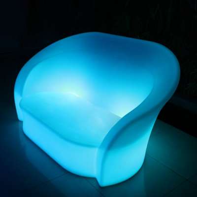 LIGO 16Color Changing lighted furniture 2 Seater Sofa illuminated outdoor furniture for Bar Nightclub illuminated outdoor sofa