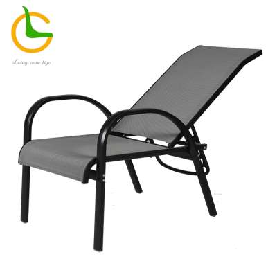 Modern design adjustable reclining mesh chaise lounge