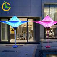 High quality 5 star hotel use Latest waterproof LED outdoor umbrella