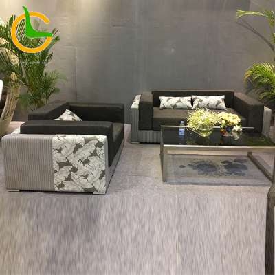 Best selling wholesale latest design super comfortable modern luxury fabric garden sofa set