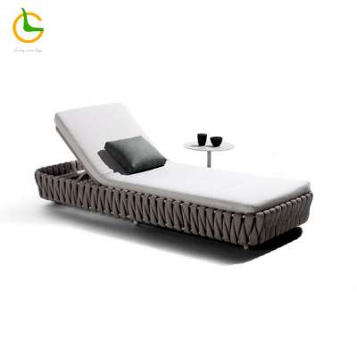 High quality customized luxury patio aluminum italy modern outdoor beach pool lounger