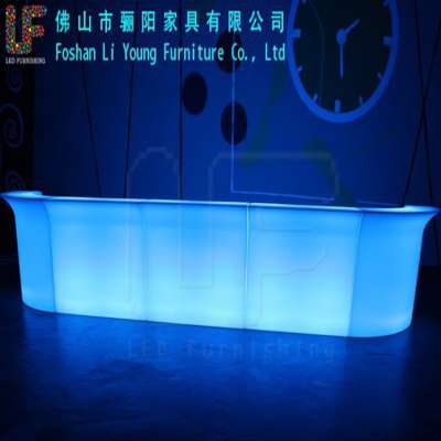 Modern luxury high quality remote control outdoor party nightclub commercial led bar counter