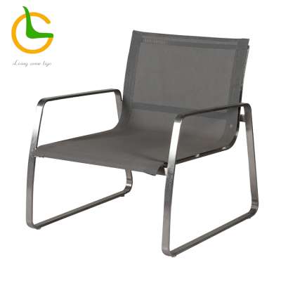 Waterproof outdoor swimming pool mesh lounge chair