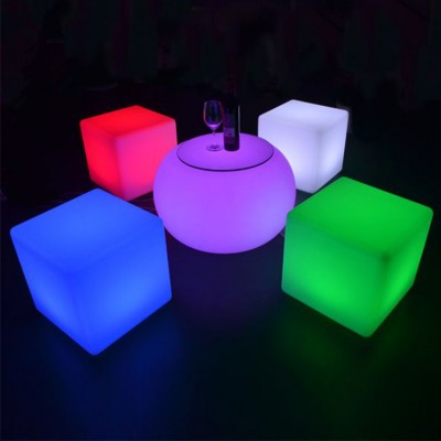 Foshan supplier 5 star hotel high quality waterproof RGB decorative outdoor nightclub bar led cube light