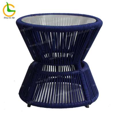 Waterproof round small modern outdoor seating garden sofa side table (delivery within 7 days)