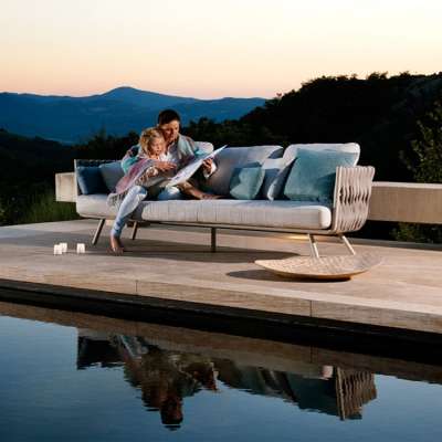 Custom made terrace contemporary  modern china aluminum leisure luxury outdoor garden furniture